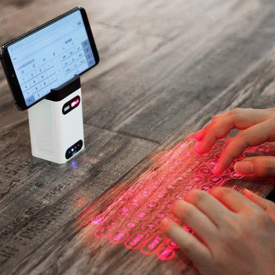 Revolutionize Your Typing Experience: Bluetooth Virtual Laser Keyboard with Mouse Function - The Ultimate Companion for Computer, Pad, and Laptop!