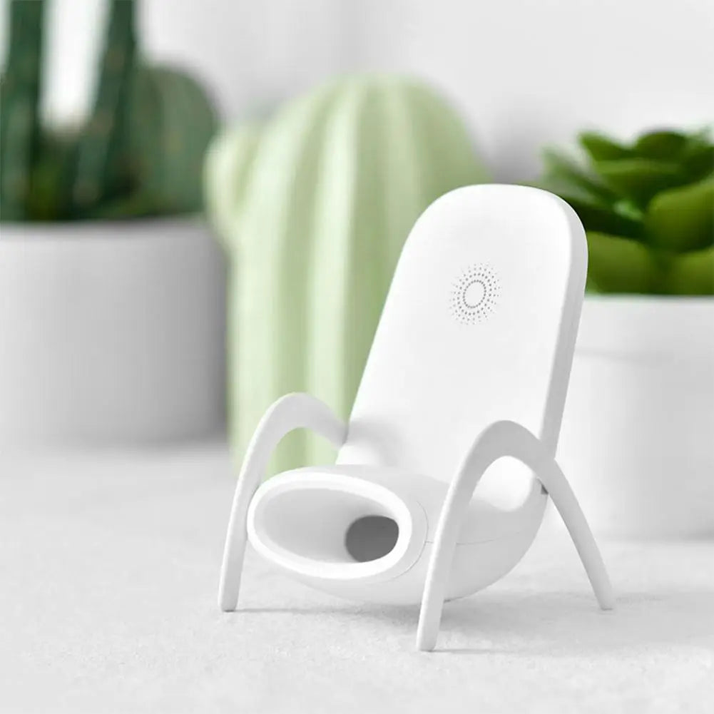 Mini Chair 15W Wireless Charger Stand | Universal Mobile Phone Holder 📱⚡