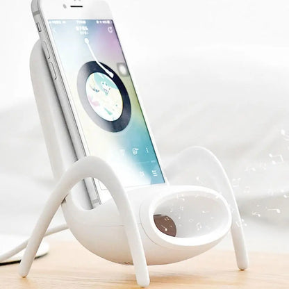 Mini Chair 15W Wireless Charger Stand | Universal Mobile Phone Holder 📱⚡